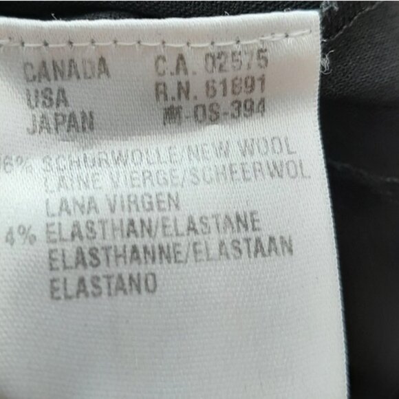 ESCADA Wool Blend Trousers Dress Pants Neutral Black Sz M | Eur 40 Flawed - Picture 16 of 16